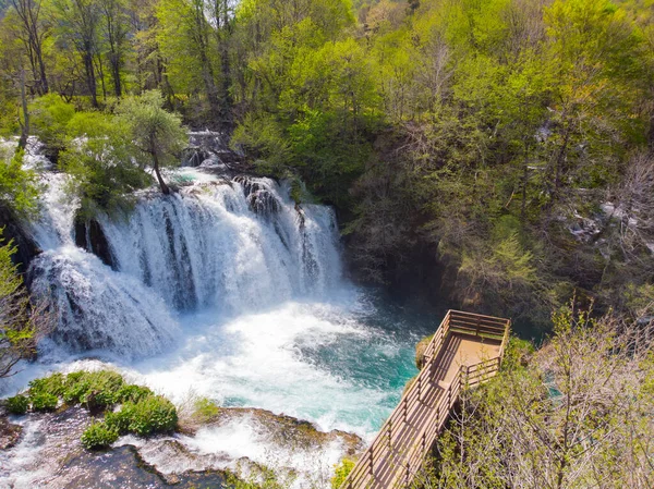 Wodospad Martin Brod Bośnia Hercegowina — Zdjęcie stockowe