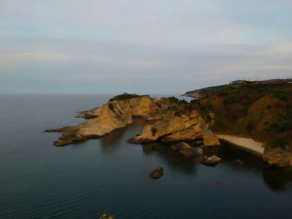 Sile Rocks Aerial View Istanbul Turkiet — Stockfoto