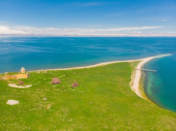 Arpanak Island Aerial View Ван Турция — стоковое фото