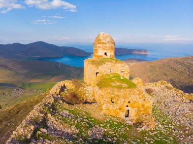 Altinsac Kilisesi, Van Şehri, hava manzarası.