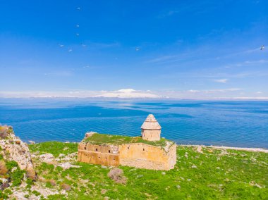 Altinsac Kilisesi, Van Şehri, hava manzarası.