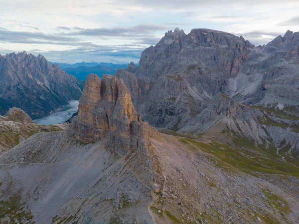 Rifugio Auronzo Chiesetta Degli Alpini Parque Nacional Tre Cime Lavaredo —  Fotos de Stock