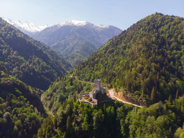 Letecký Pohled Zilkale Panorama Turecko — Stock fotografie