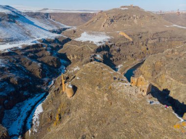 Ani harabeler hava görüntüsü / Kars