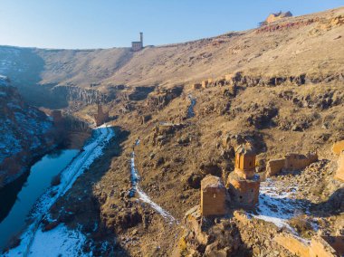 Ani harabeler hava görüntüsü / Kars
