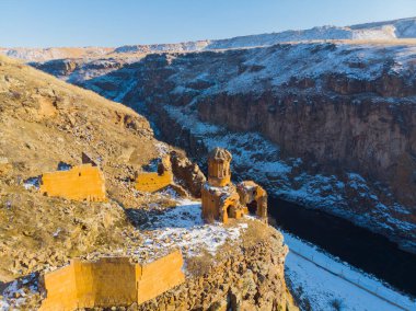 Ani harabeler hava görüntüsü / Kars