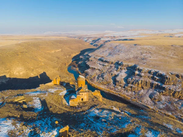 Ruinas Repentinas Vista Aérea Kars —  Fotos de Stock