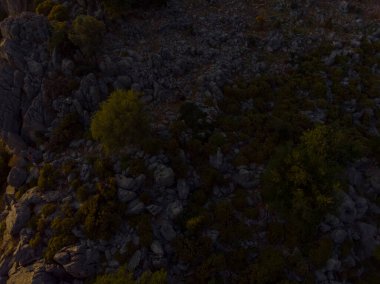 Fethiye 'deki Fethiye Sahili' nin havadan görüntüsü.