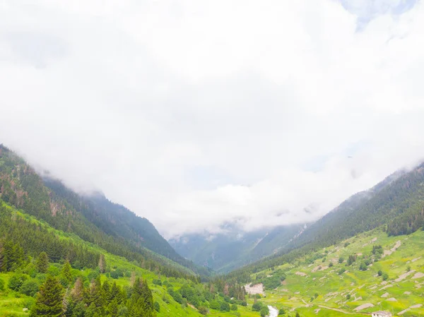 Pico Montaña Las Nubes Turquía Karadeniz Zona Rize Ciudad — Foto de Stock