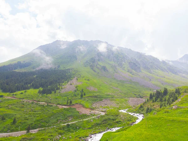 Pico Montaña Las Nubes Turquía Karadeniz Zona Rize Ciudad — Foto de Stock