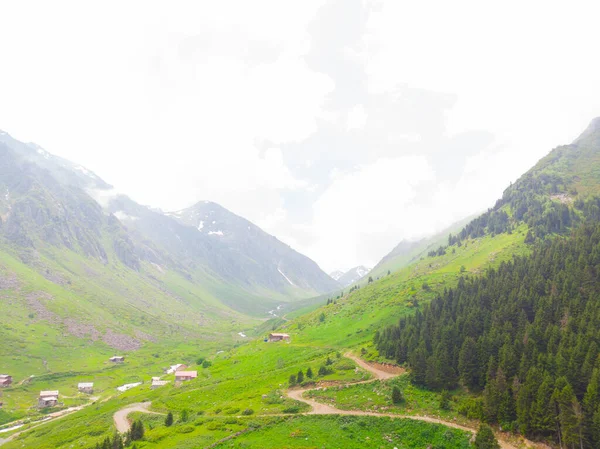 Bulutlardaki Dağ Zirvesi Türkiye Karadeniz Bölgesi Rize Kenti — Stok fotoğraf