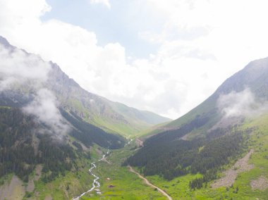 Bulutlardaki dağ zirvesi, Türkiye Karadeniz Bölgesi Rize kenti
