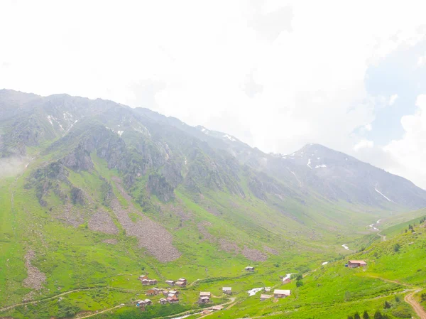 Hegycsúcs Felhőkben Törökország Karadeniz Zóna Rize Város — Stock Fotó