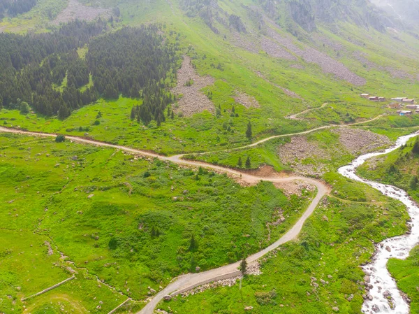 Hegycsúcs Felhőkben Törökország Karadeniz Zóna Rize Város — Stock Fotó