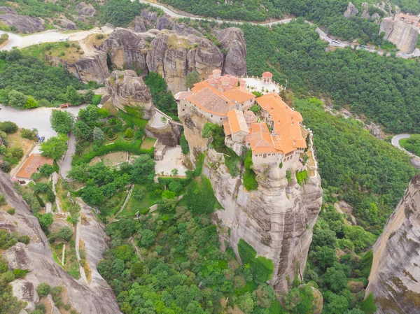 Meteora Görögország Óvárosi Légi Kilátás — Stock Fotó