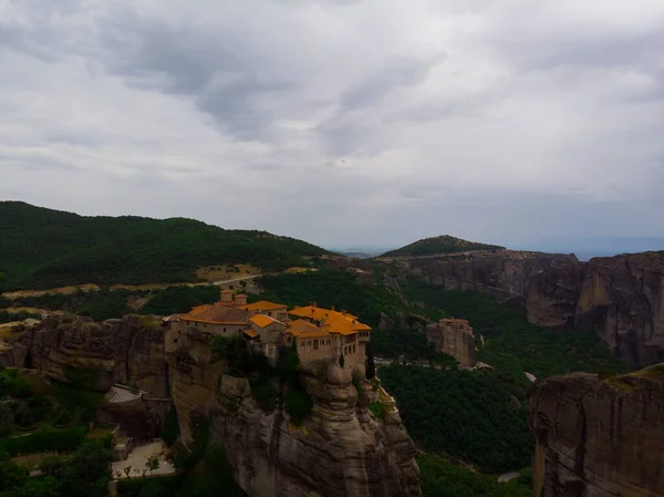 Meteora Görögország Óvárosi Légi Kilátás — Stock Fotó