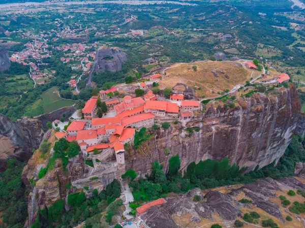 Meteora Görögország Óvárosi Légi Kilátás — Stock Fotó