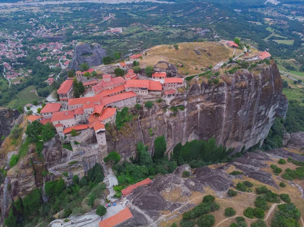 Meteora Görögország Óvárosi Légi Kilátás — Stock Fotó