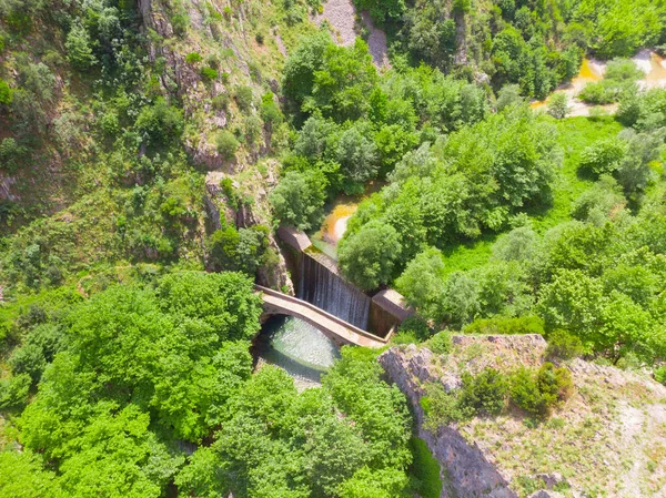 Vodopád Trikala Řecko Jarní Obrázek Krásná Fotka Byla Pořízena Poblíž — Stock fotografie