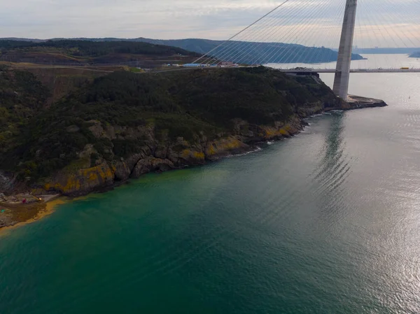 Lotnisko Yavuz Sultan Selim Bridge Stambule Puste Ulice Pośród Koronawirusów — Zdjęcie stockowe