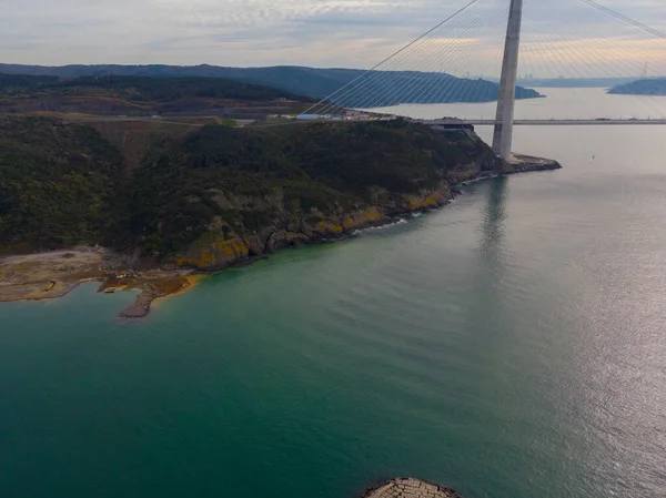 Lotnisko Yavuz Sultan Selim Bridge Stambule Puste Ulice Pośród Koronawirusów — Zdjęcie stockowe