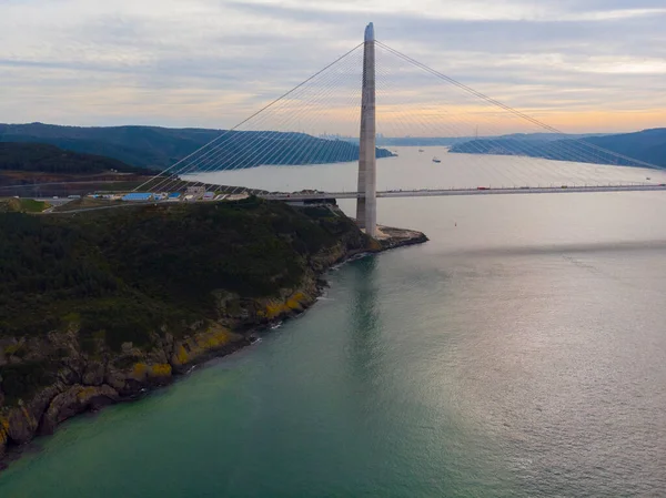 Lotnisko Yavuz Sultan Selim Bridge Stambule Puste Ulice Pośród Koronawirusów — Zdjęcie stockowe