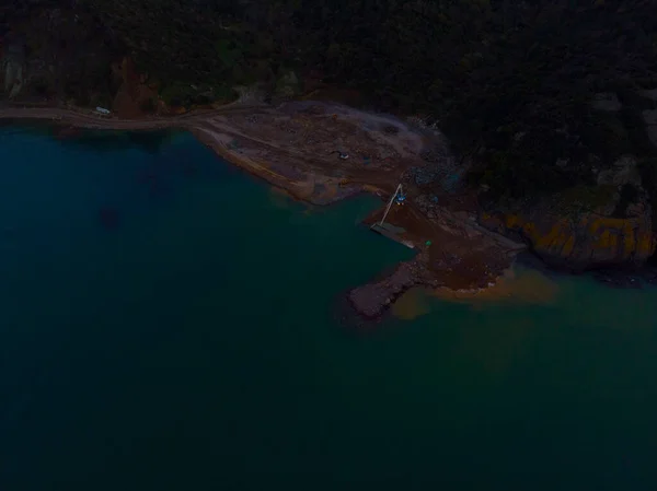 Aérea Del Puente Sultán Selim Yavuz Estambul Calles Vacías Medio — Foto de Stock