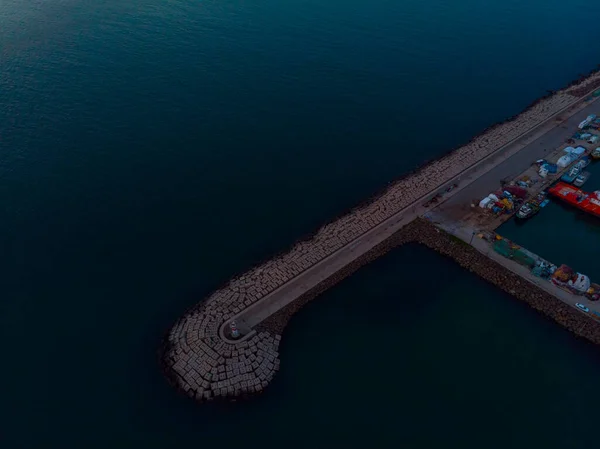 Luchtfoto Van Yavuz Sultan Selim Bridge Istanbul Lege Straten Midden — Stockfoto
