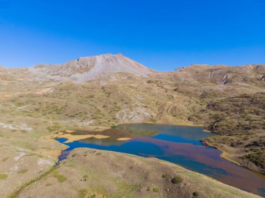 Savsat doğa parkı, manzara, göller ve dağlar, hava manzarası, Artvin - Türkiye