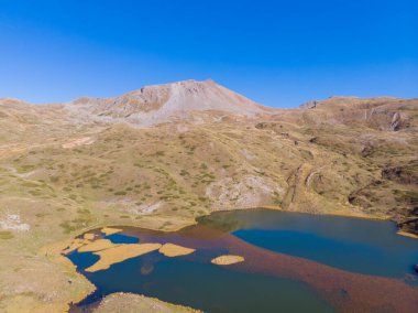 Savsat doğa parkı, manzara, göller ve dağlar, hava manzarası, Artvin - Türkiye