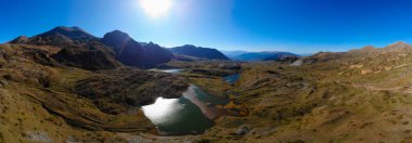 Savsat doğa parkı, manzara, göller ve dağlar, hava manzarası, Artvin - Türkiye