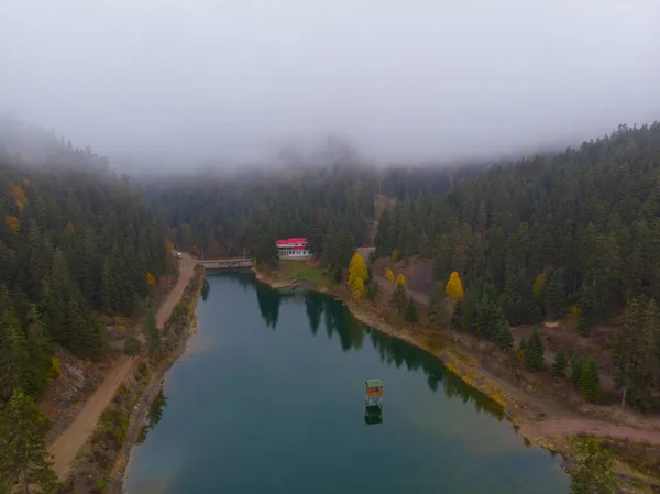 Přírodní Park Akgol Lake Letecký Výhled Sinop Turecko — Stock fotografie