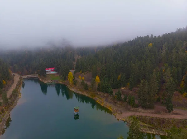 Přírodní Park Akgol Lake Letecký Výhled Sinop Turecko — Stock fotografie