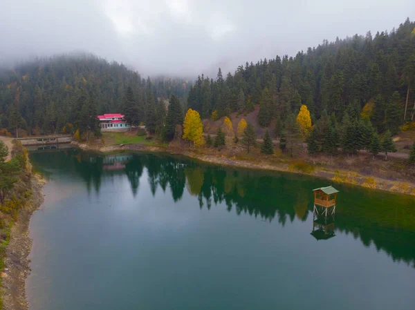 Přírodní Park Akgol Lake Letecký Výhled Sinop Turecko — Stock fotografie