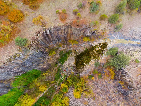 Basalt Cliffs Nature Park Aerial View Sinop Turkey — 图库照片