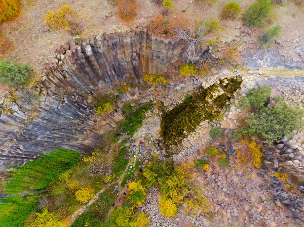 Basalt Cliffs Nature Park Aerial View Sinop Turkey — 图库照片