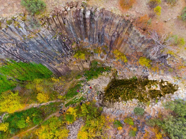 Basalt Cliffs Nature Park Aerial View Sinop Turkey — 图库照片
