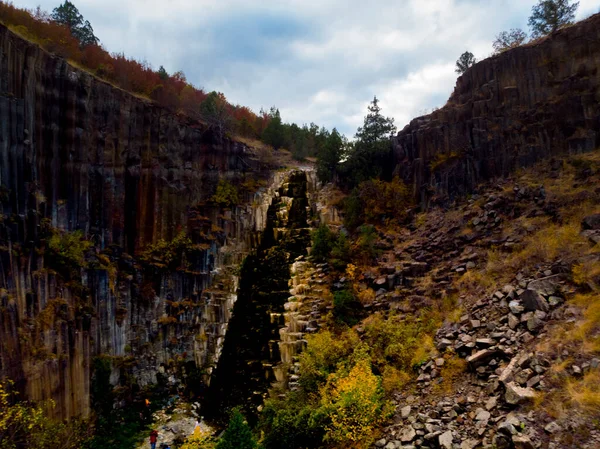 Basalt Sziklák Természeti Park Légi Kilátás Sinop Törökország — Stock Fotó