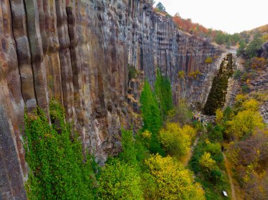Bazalt uçurumları Doğa Parkı, hava manzarası, Sinop - Türkiye