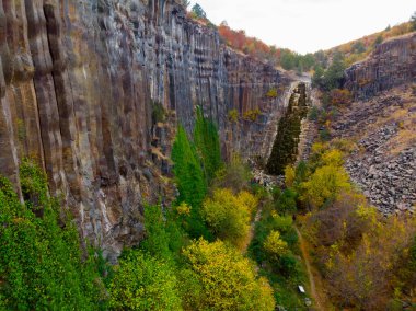 Bazalt uçurumları Doğa Parkı, hava manzarası, Sinop - Türkiye