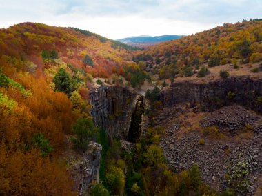 Bazalt uçurumları Doğa Parkı, hava manzarası, Sinop - Türkiye