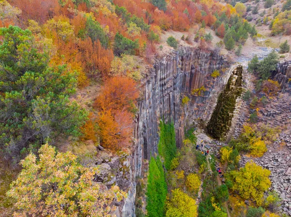 Falésias Basalto Parque Natural Vista Aérea Sinop Turquia — Fotografia de Stock