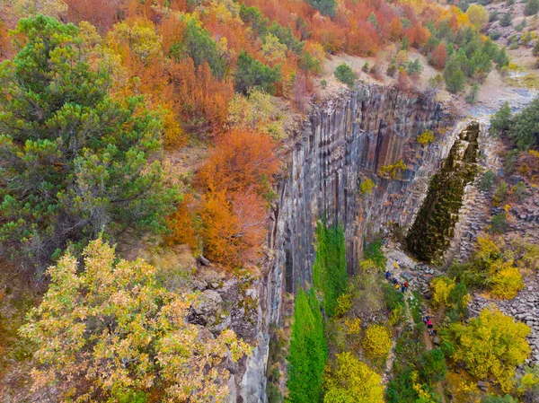 Falésias Basalto Parque Natural Vista Aérea Sinop Turquia — Fotografia de Stock