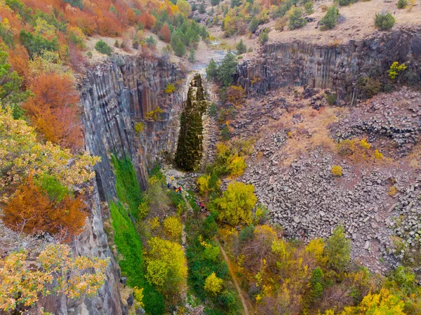 Falésias Basalto Parque Natural Vista Aérea Sinop Turquia — Fotografia de Stock