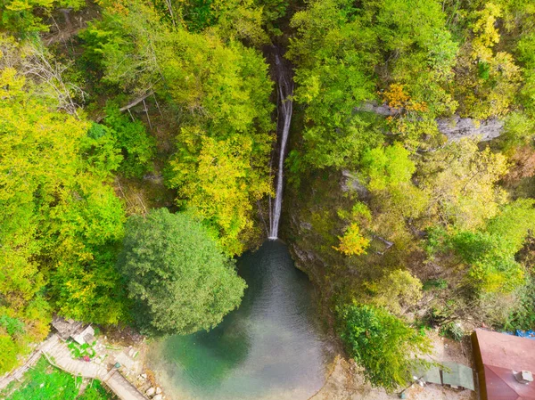 エルフェレクの滝 空中ビュー ソップ トルコ — ストック写真