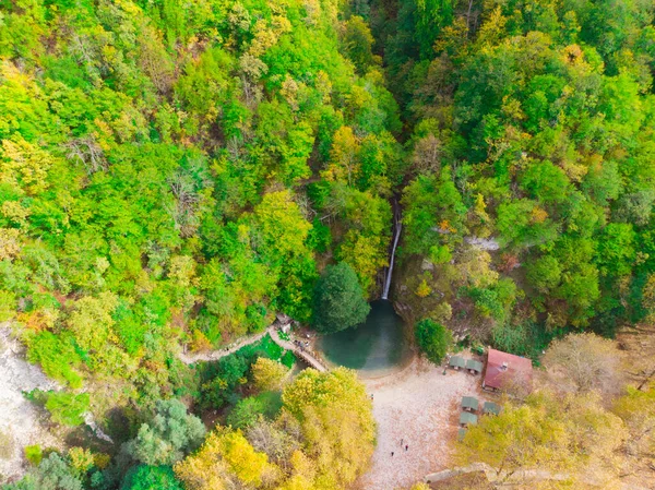エルフェレクの滝 空中ビュー ソップ トルコ — ストック写真