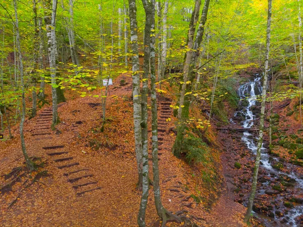 Bolu Seven Lakes National Park Αεροφωτογραφία Στην Τουρκία — Φωτογραφία Αρχείου