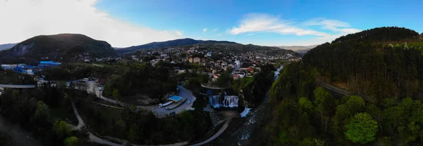 Jajce Città Cascata Pliva Bosnia Erzegovina — Foto Stock