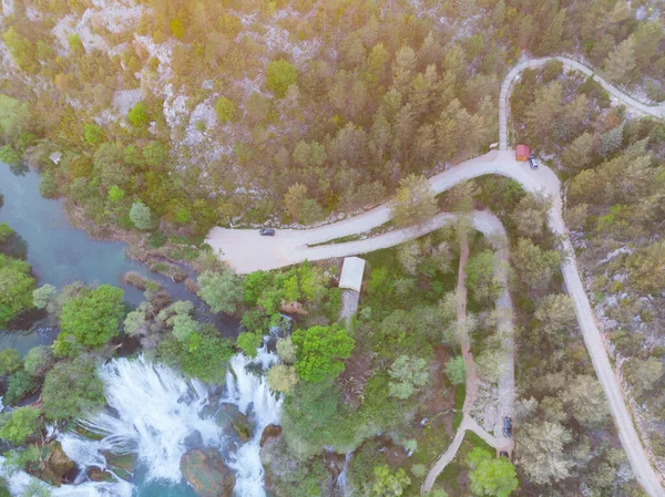 Cascada Kravica Menudo Llamada Erróneamente Kravice Una Gran Cascada Agua —  Fotos de Stock