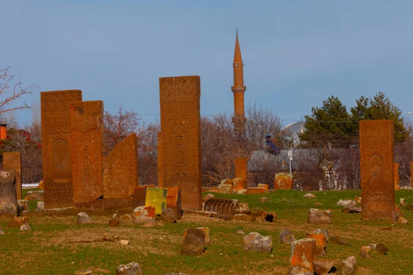 アフラットのSeljuk墓地 中世のイスラム教の名士の墓 — ストック写真